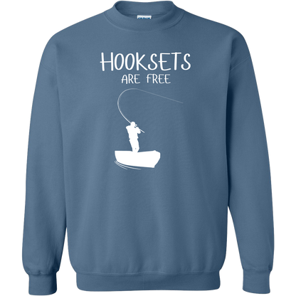 Hooksets Are Free Adult Crew Neck Sweatshirt