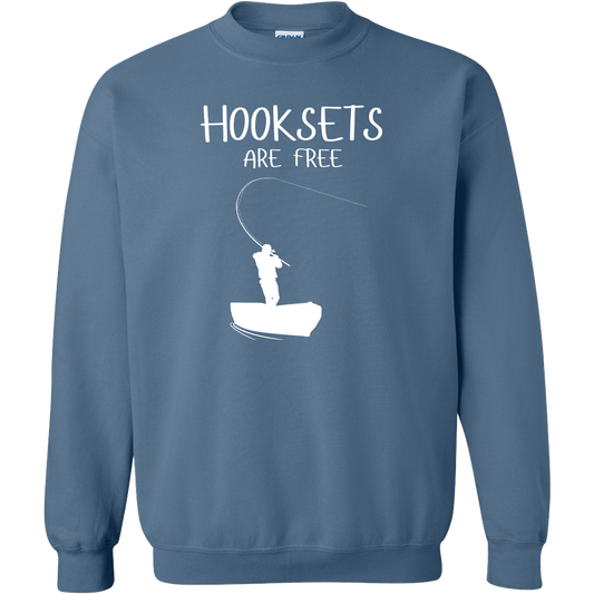 Hooksets Are Free Adult Crew Neck Sweatshirt