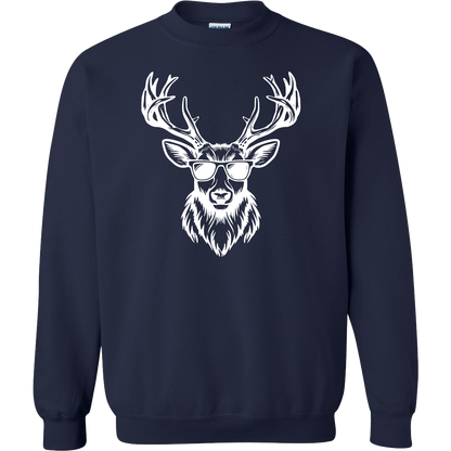 Cool Deer Adult Crew Neck Sweatshirt