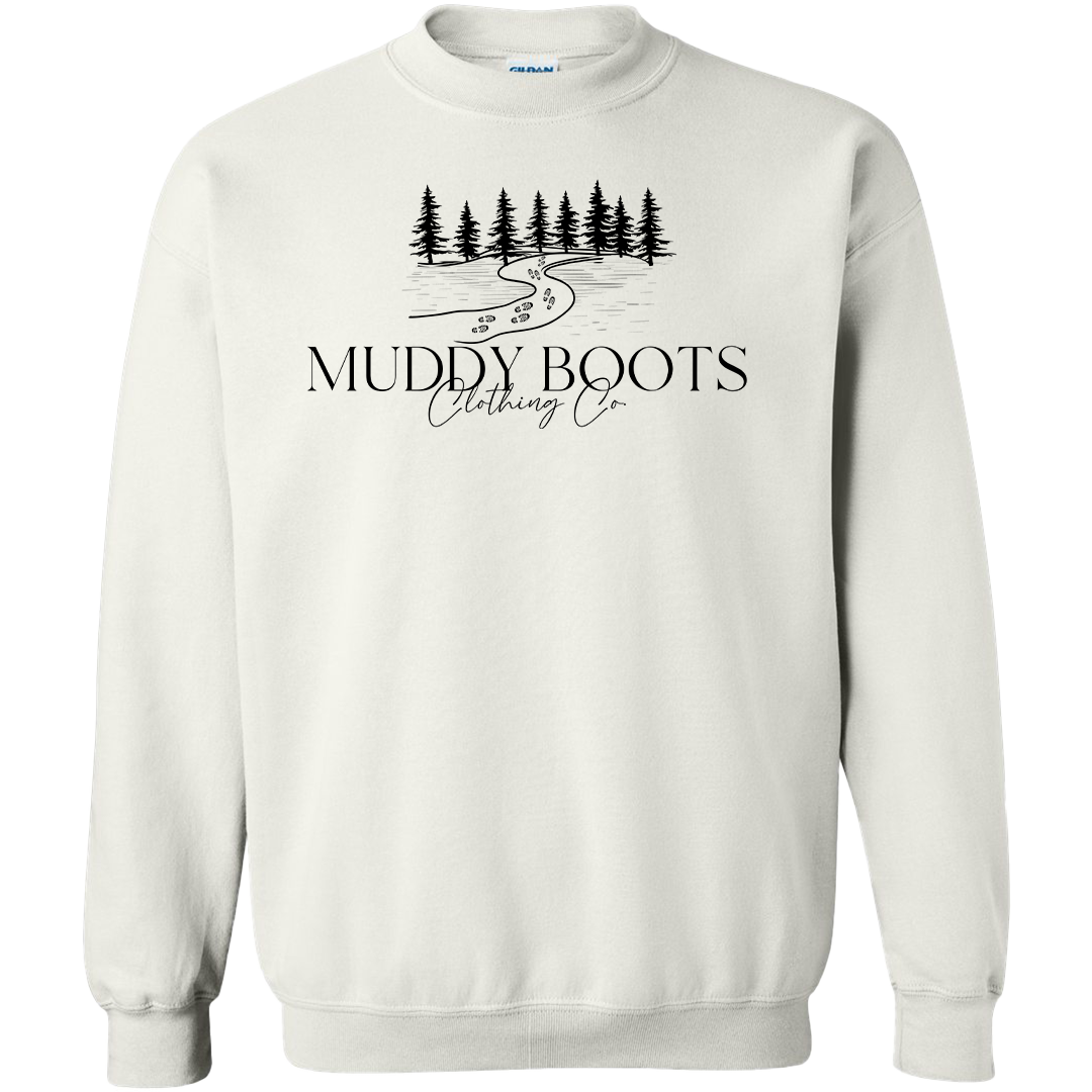 Muddy Boots Adult Crew Neck Sweatshirt