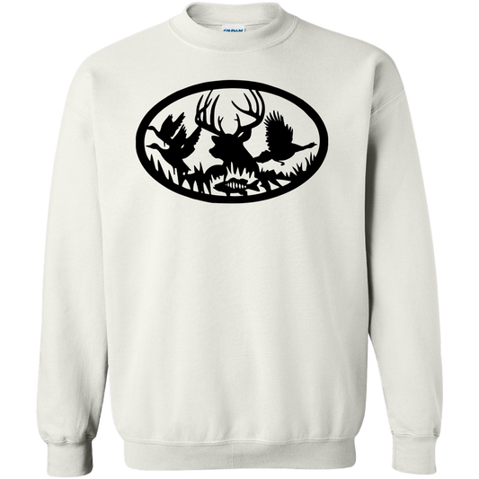 Wildlife Welcome Adult Crew Neck Sweatshirt