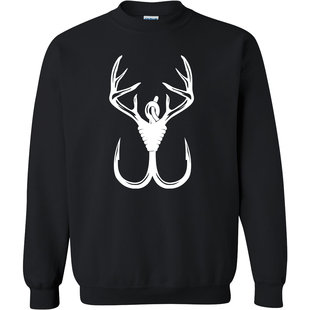 Antler Hook Adult Crew Neck Sweatshirt