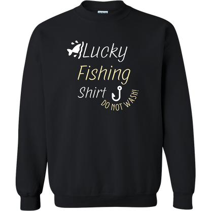 Lucky Fishing Shirt Adult Crew Neck Sweatshirt