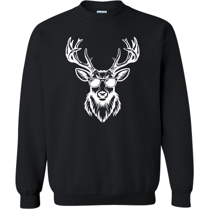 Cool Deer Adult Crew Neck Sweatshirt