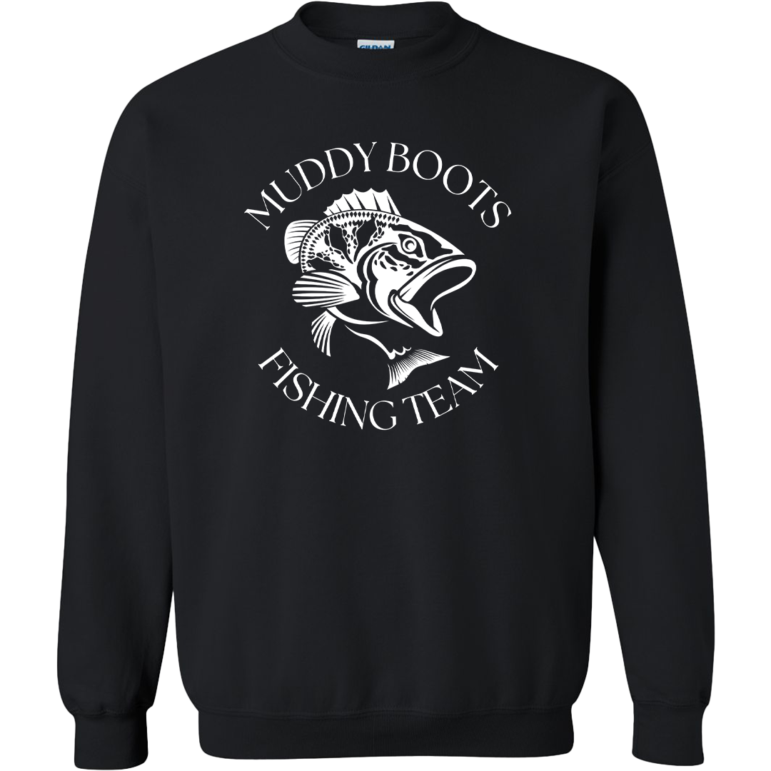 Fishing Team Adult Crew Neck Sweatshirt