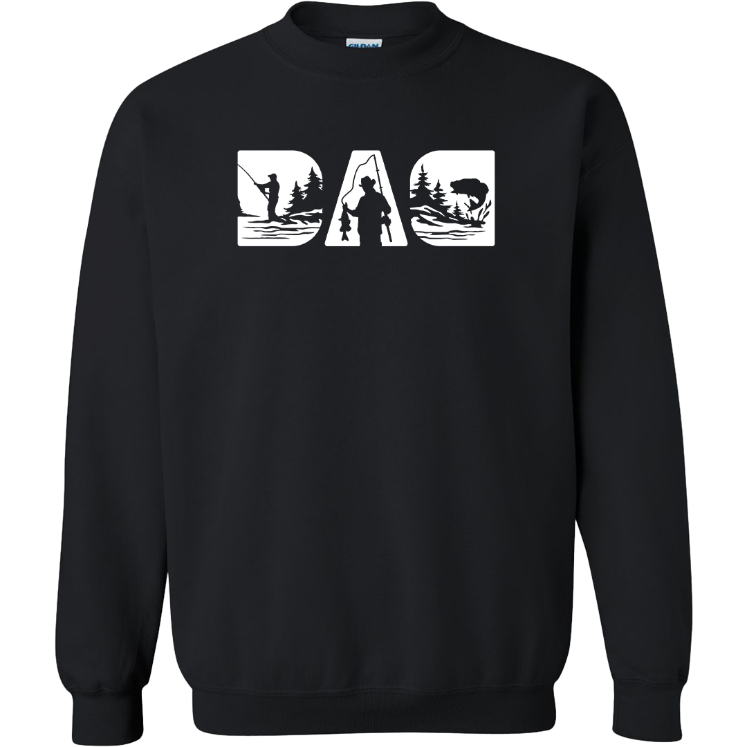 Fishing Dad Adult Crew Neck Sweatshirt