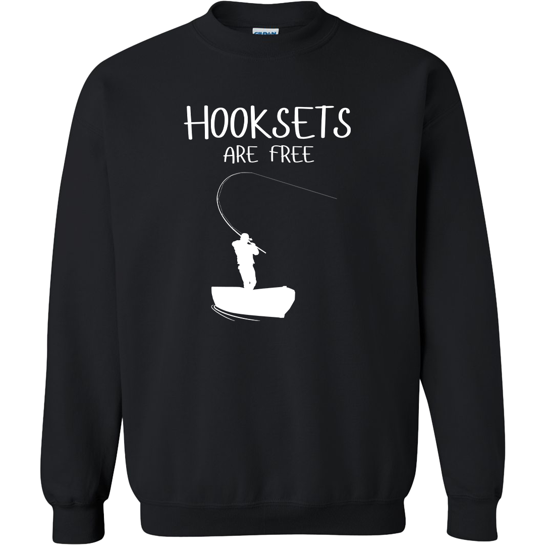 Hooksets Are Free Adult Crew Neck Sweatshirt