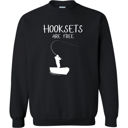 Hooksets Are Free Adult Crew Neck Sweatshirt