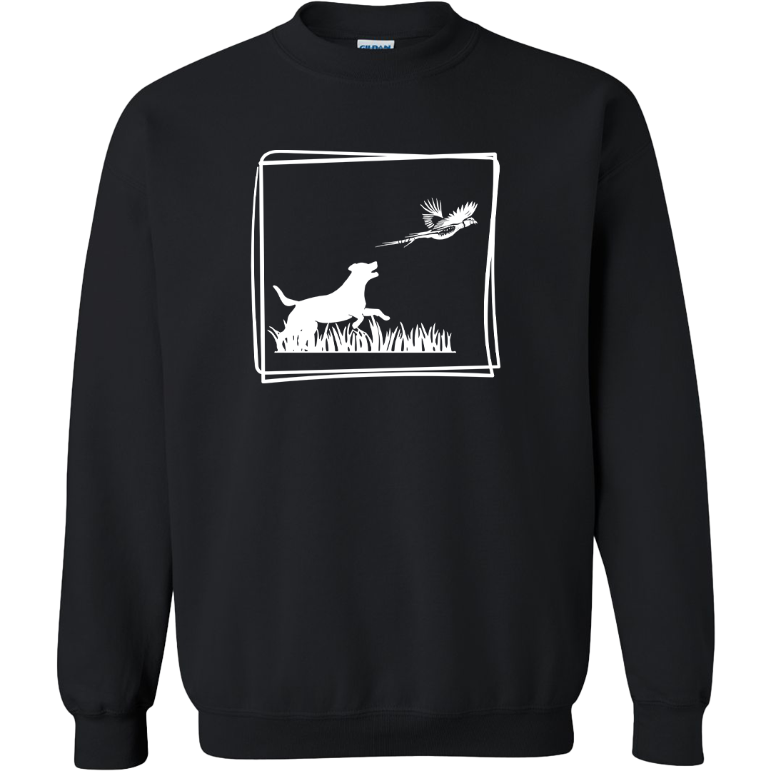 Pheasant Flush Adult Crew Neck Sweatshirt