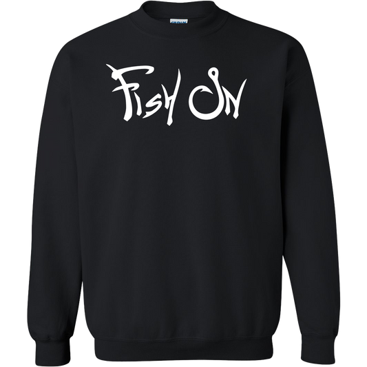Fish On Adult Crew Neck Sweatshirt