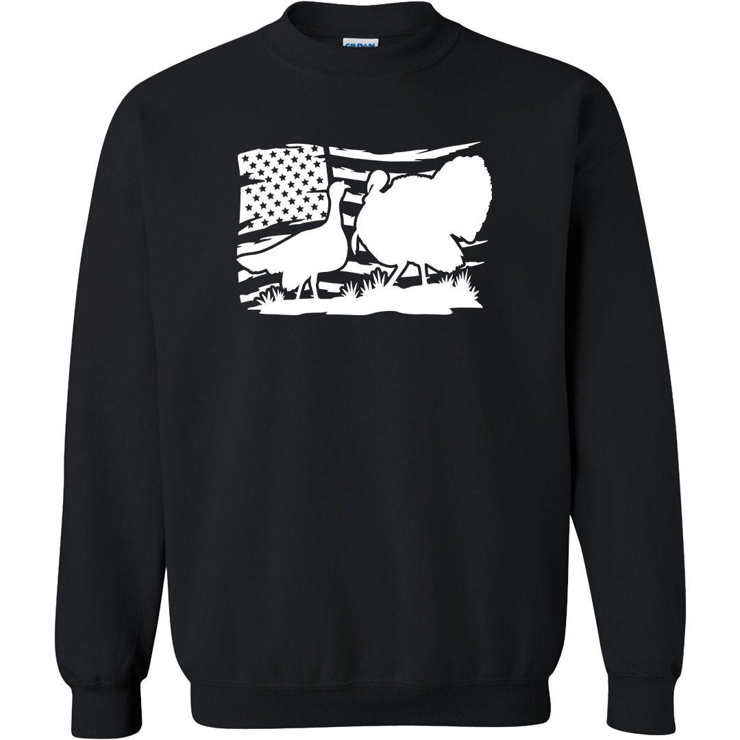 Turkey Flag Adult Crew Neck Sweatshirt