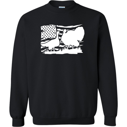 Turkey Flag Adult Crew Neck Sweatshirt
