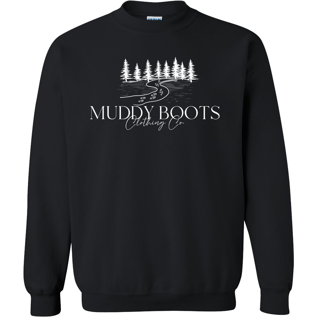Muddy Boots Adult Crew Neck Sweatshirt