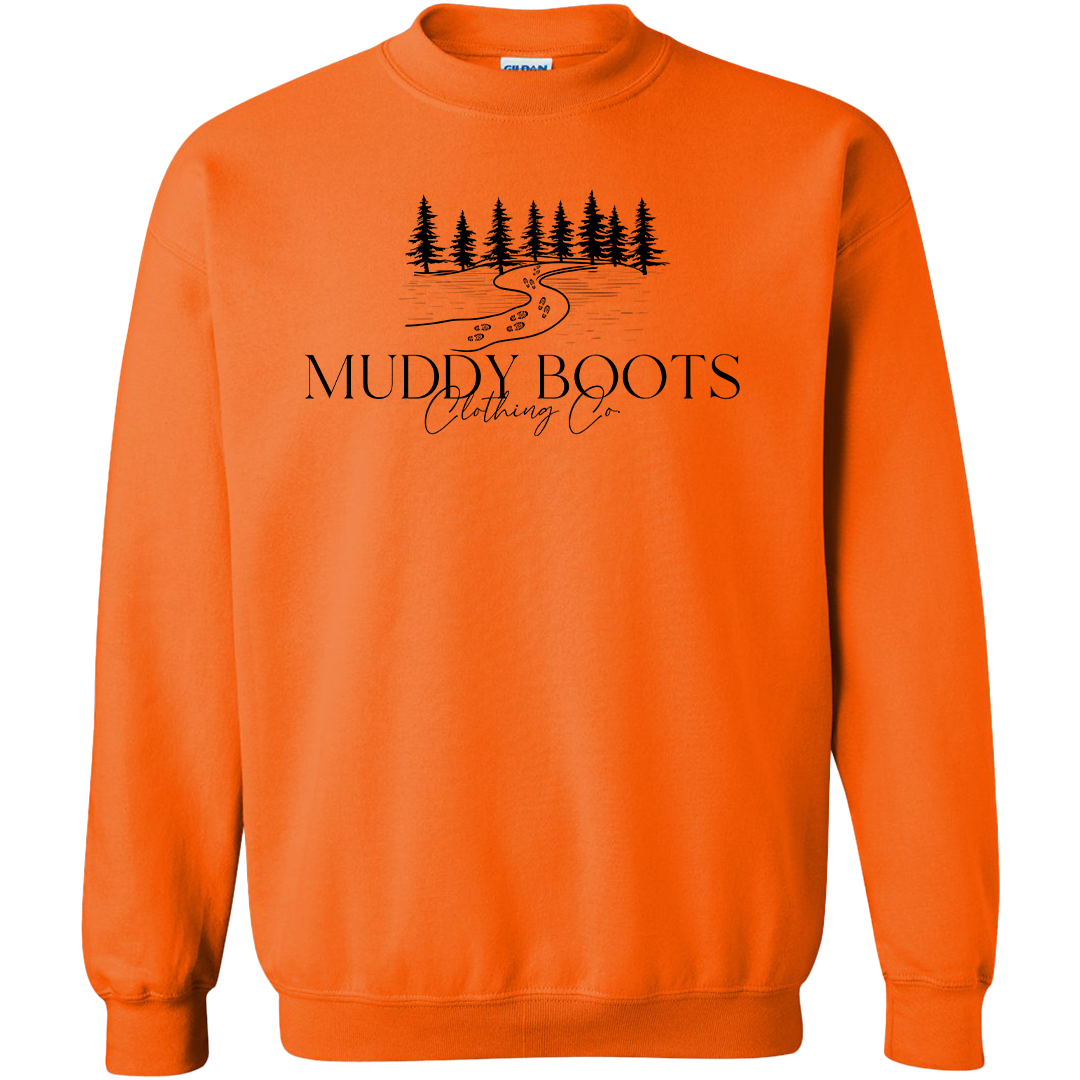 Muddy Boots Adult Crew Neck Sweatshirt