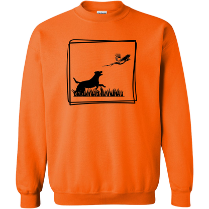 Pheasant Flush Adult Crew Neck Sweatshirt