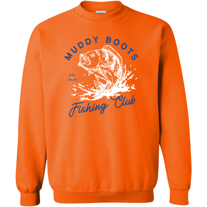 Fishing Club Adult Crew Neck Sweatshirt