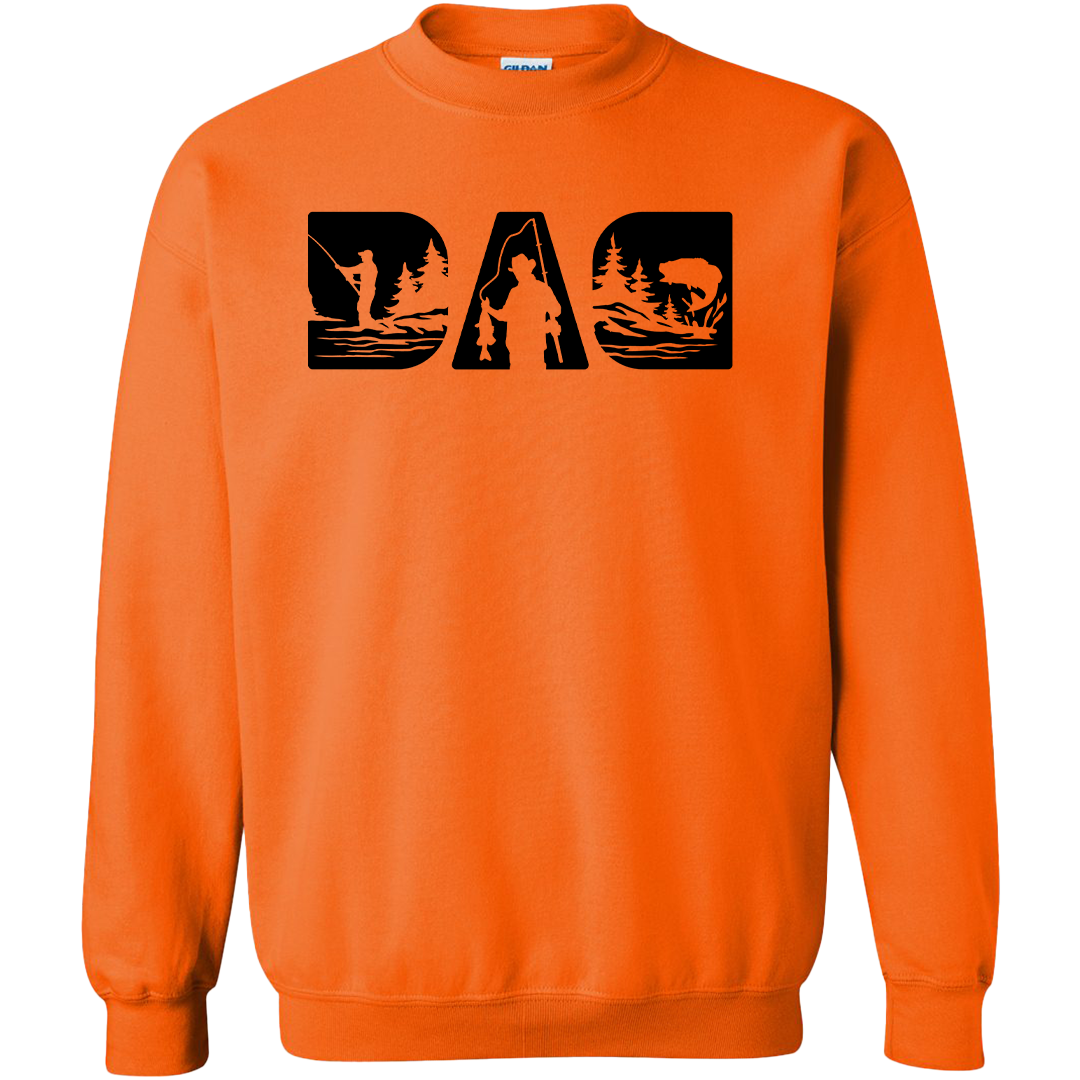Fishing Dad Adult Crew Neck Sweatshirt
