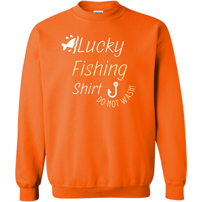 Lucky Fishing Shirt Adult Crew Neck Sweatshirt
