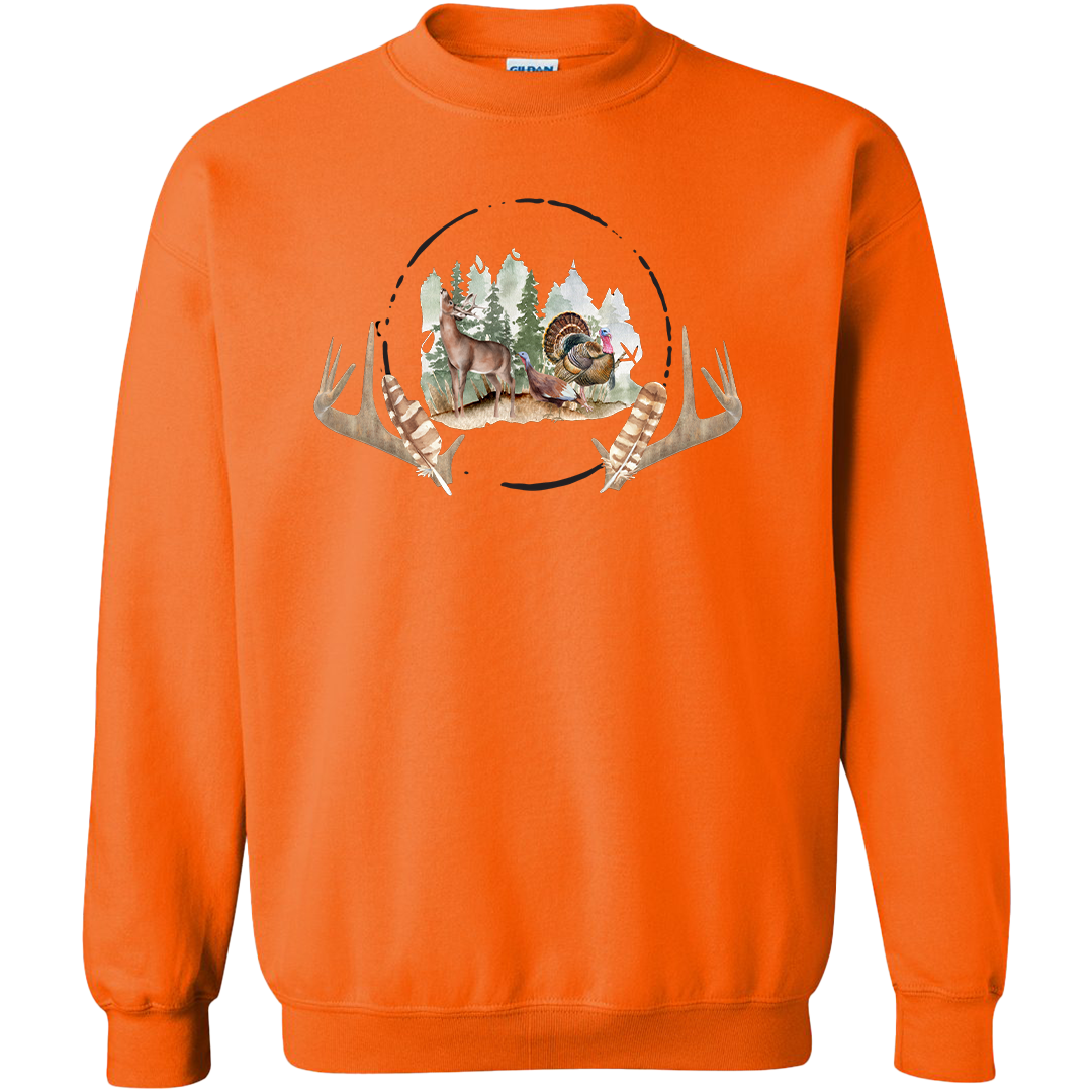 Bucks and Beards Adult Crew Neck Sweatshirt