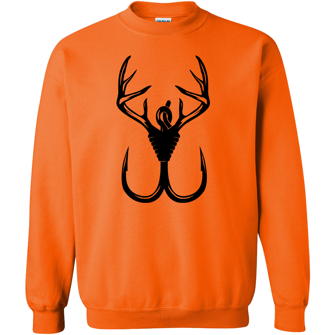 Antler Hook Adult Crew Neck Sweatshirt