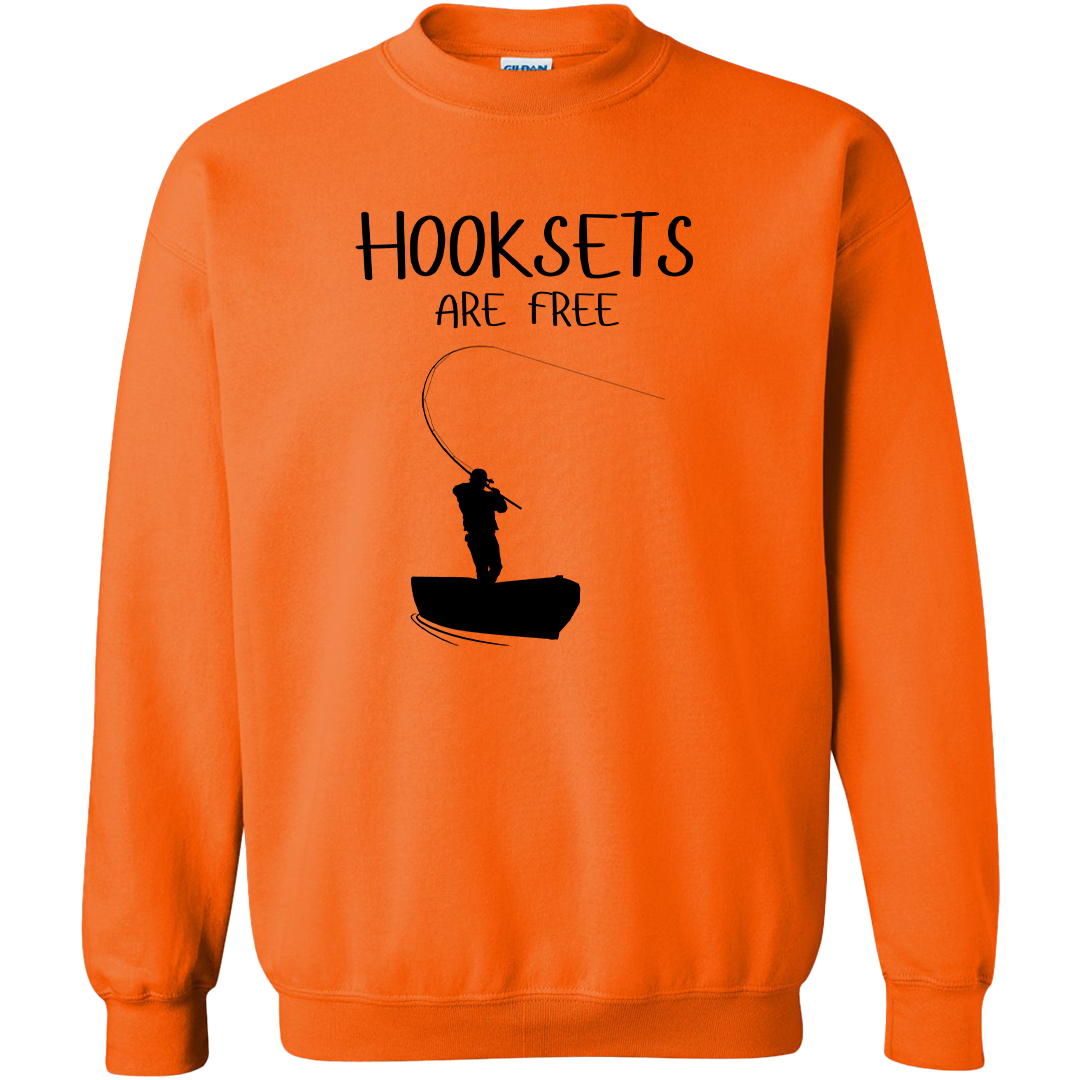 Hooksets Are Free Adult Crew Neck Sweatshirt