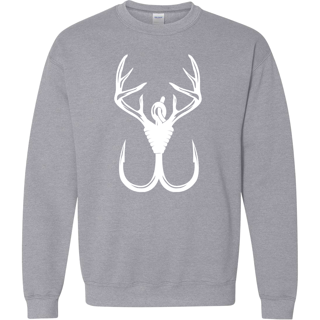 Antler Hook Adult Crew Neck Sweatshirt