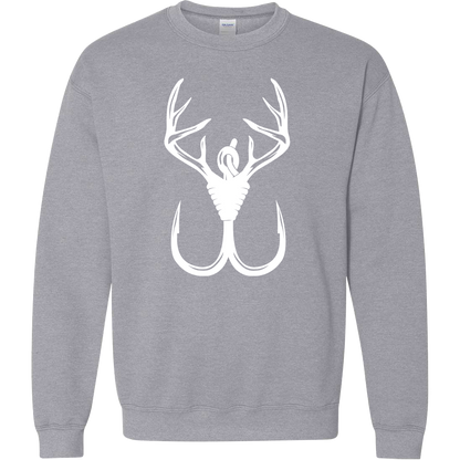Antler Hook Adult Crew Neck Sweatshirt