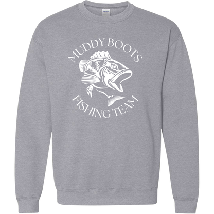Fishing Team Adult Crew Neck Sweatshirt