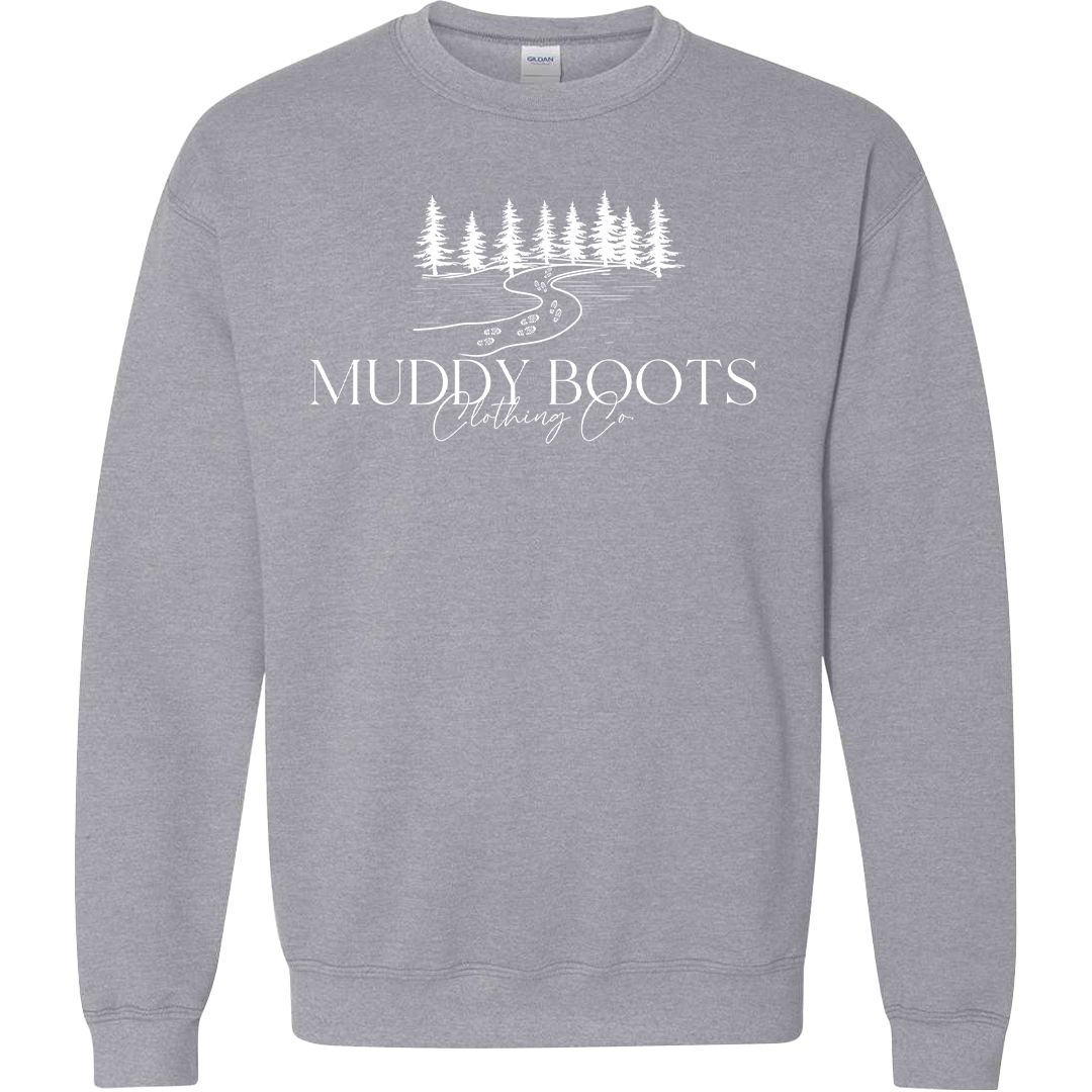 Muddy Boots Adult Crew Neck Sweatshirt