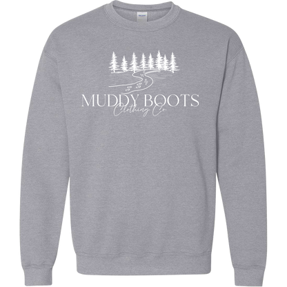 Muddy Boots Adult Crew Neck Sweatshirt