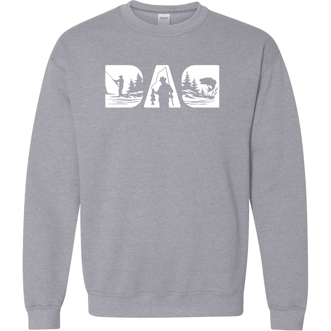 Fishing Dad Adult Crew Neck Sweatshirt