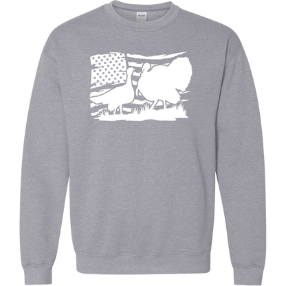 Turkey Flag Adult Crew Neck Sweatshirt