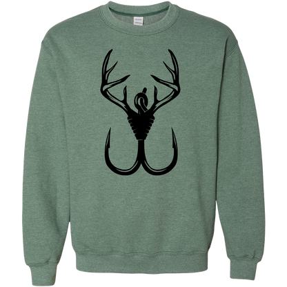 Antler Hook Adult Crew Neck Sweatshirt