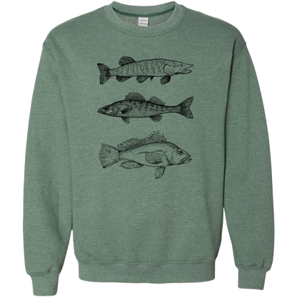 Mountain Deer Adult Crew Neck Sweatshirt