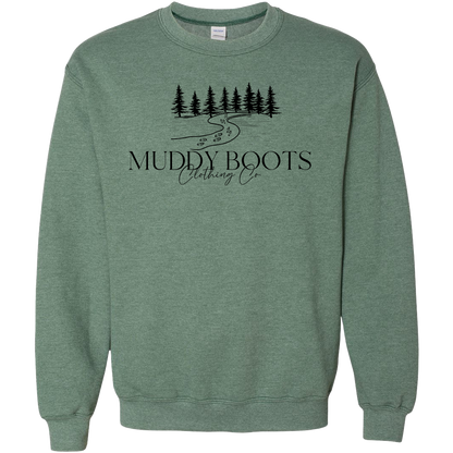 Muddy Boots Adult Crew Neck Sweatshirt