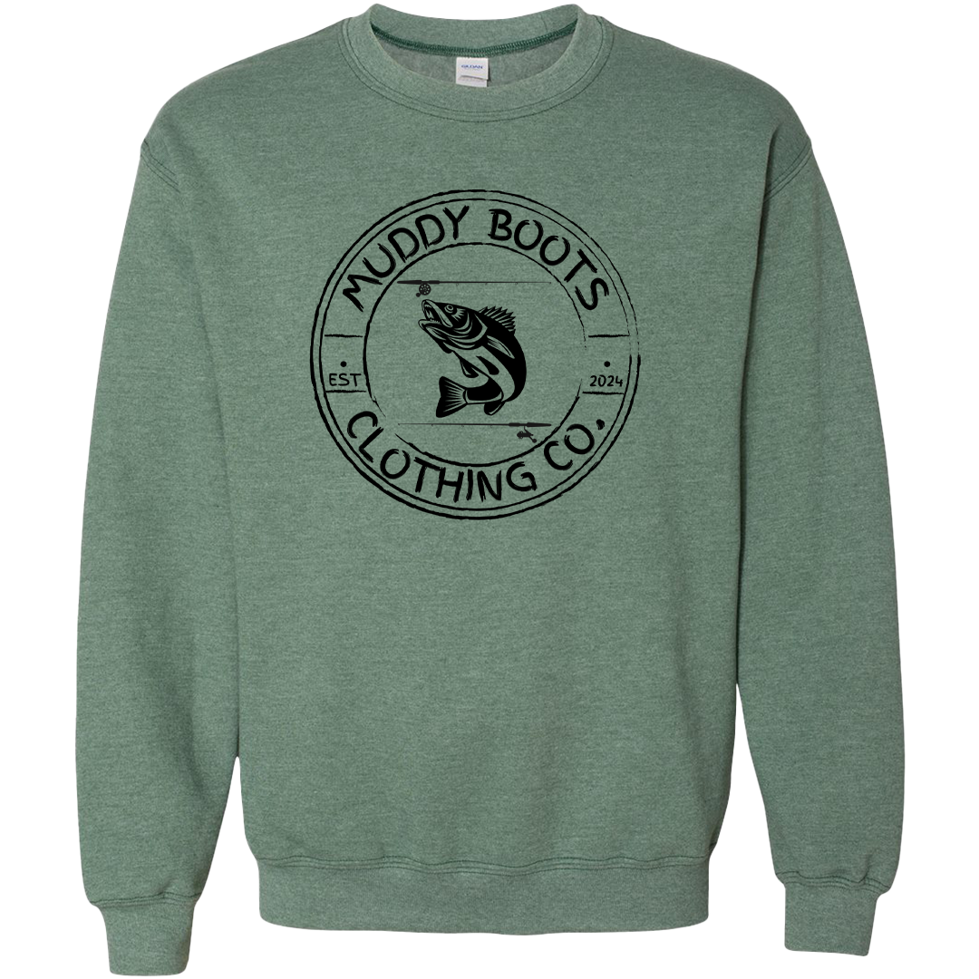 Rod Bending Adult Crew Neck Sweatshirt