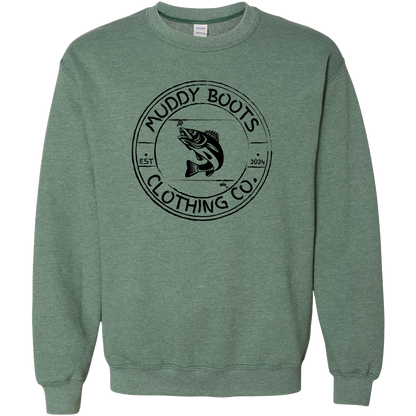 Rod Bending Adult Crew Neck Sweatshirt