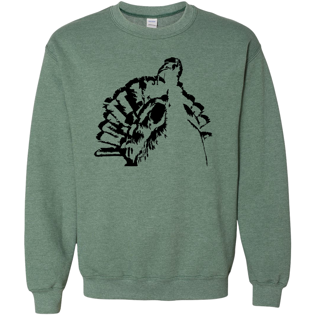 Turkey Contour Adult Crew Neck Sweatshirt