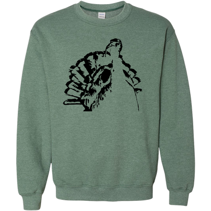 Turkey Contour Adult Crew Neck Sweatshirt