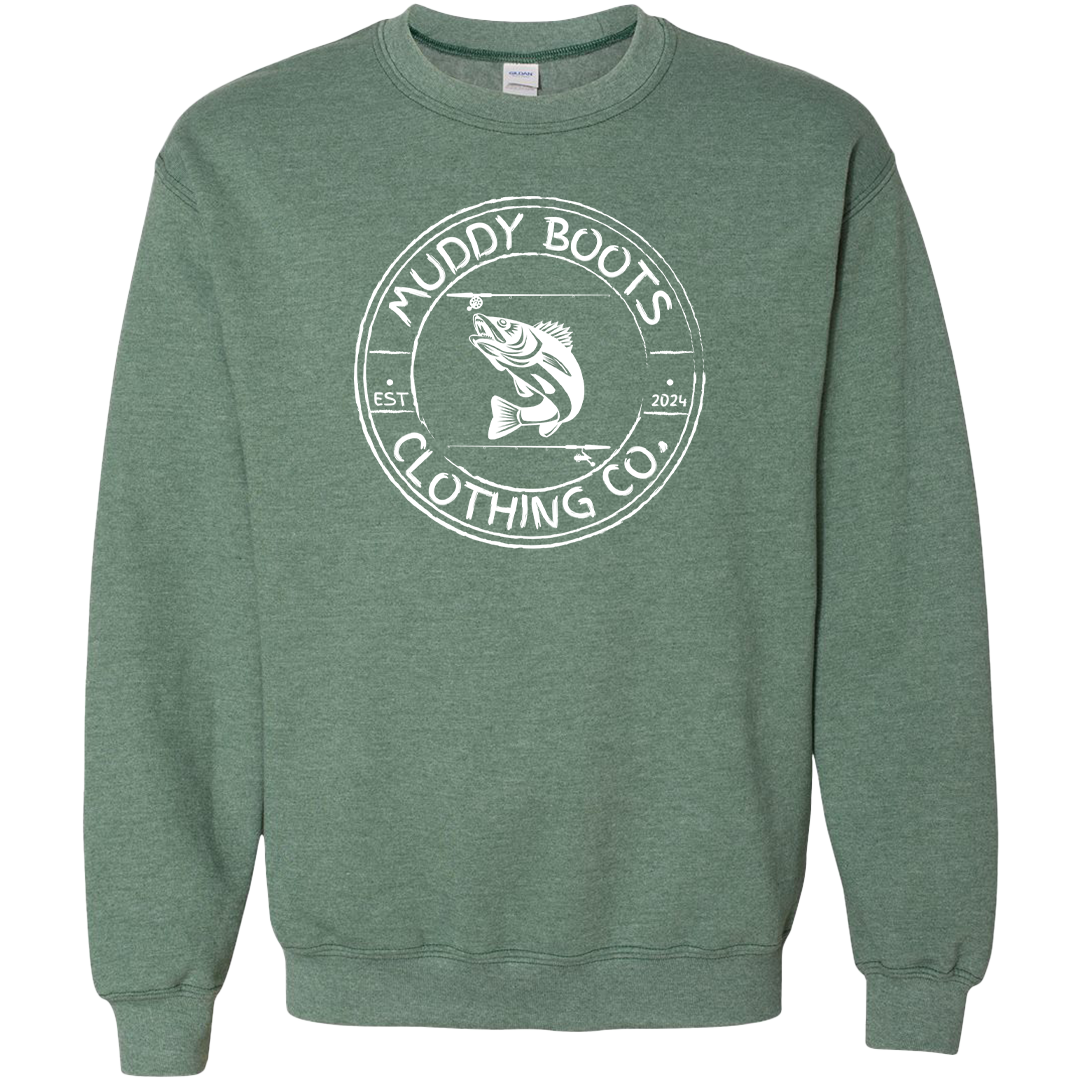 Rod Bending Adult Crew Neck Sweatshirt
