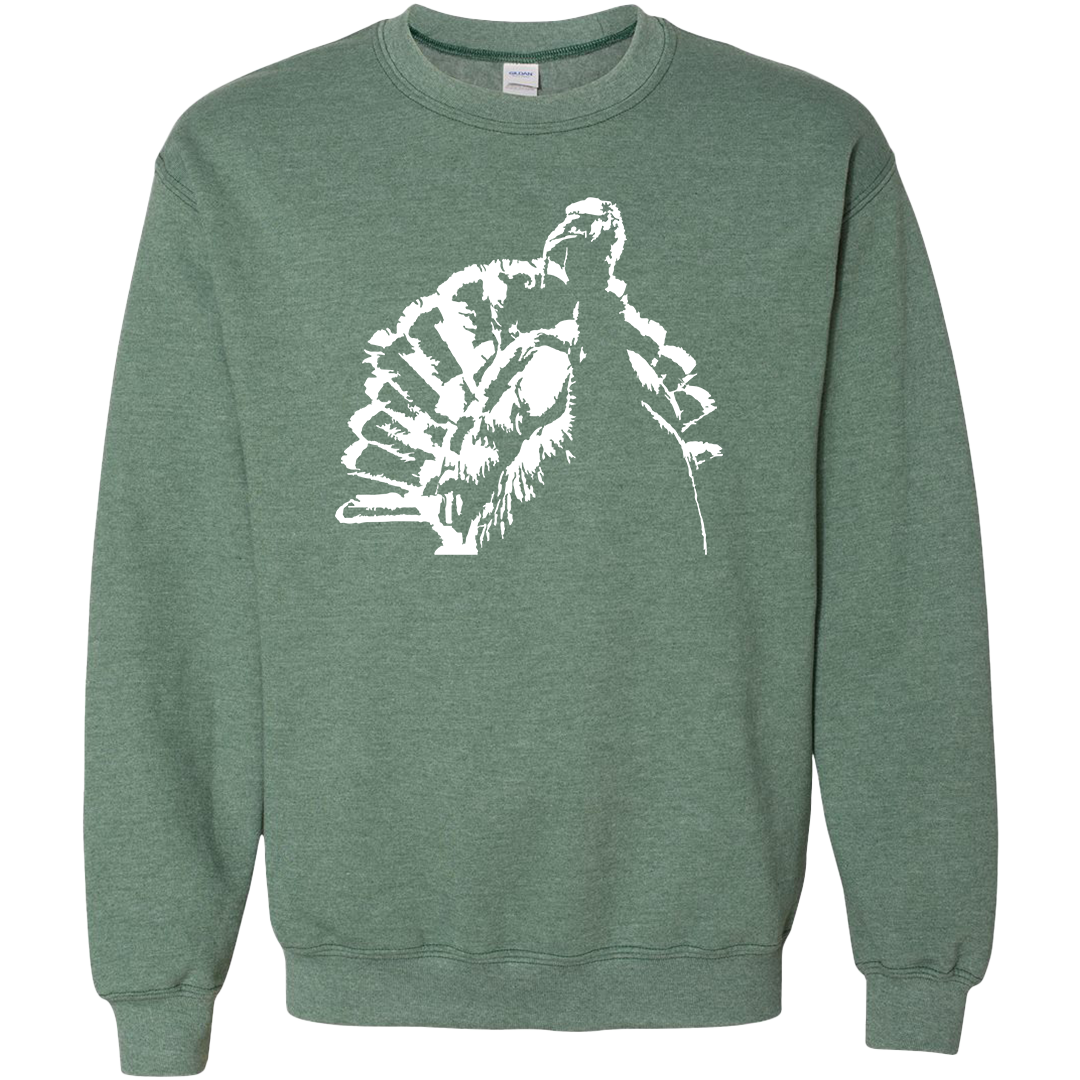 Turkey Contour Adult Crew Neck Sweatshirt