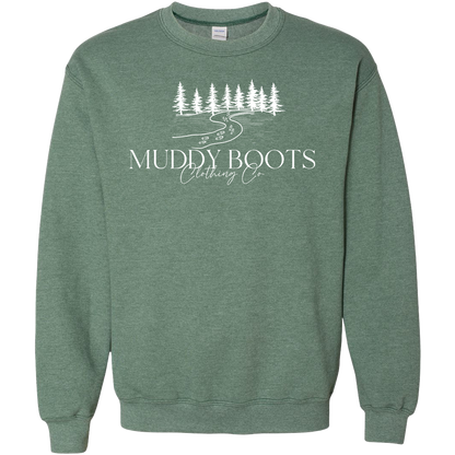 Muddy Boots Adult Crew Neck Sweatshirt