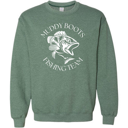 Fishing Team Adult Crew Neck Sweatshirt