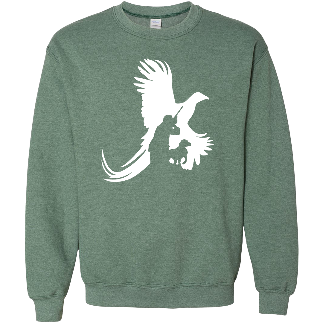 Pheasant Hunter Adult Crew Neck Sweatshirt