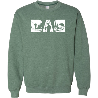 Fishing Dad Adult Crew Neck Sweatshirt