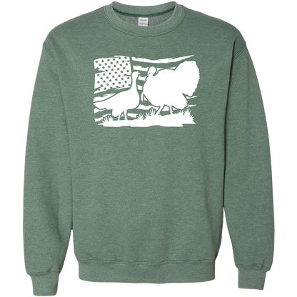 Turkey Flag Adult Crew Neck Sweatshirt