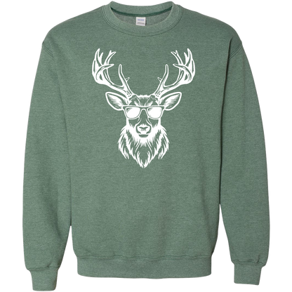 Cool Deer Adult Crew Neck Sweatshirt