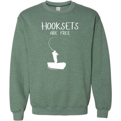 Hooksets Are Free Adult Crew Neck Sweatshirt