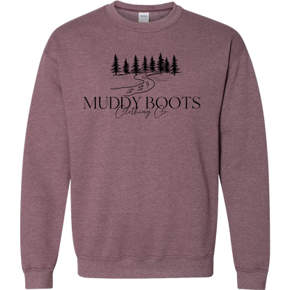 Muddy Boots Adult Crew Neck Sweatshirt