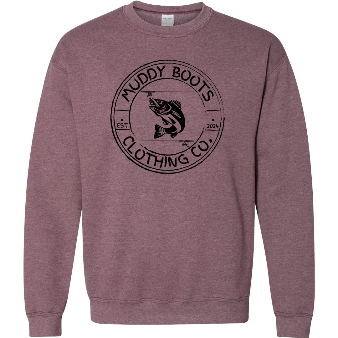 Rod Bending Adult Crew Neck Sweatshirt